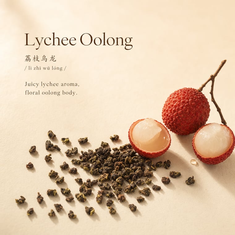 The design — Lychee Oolong