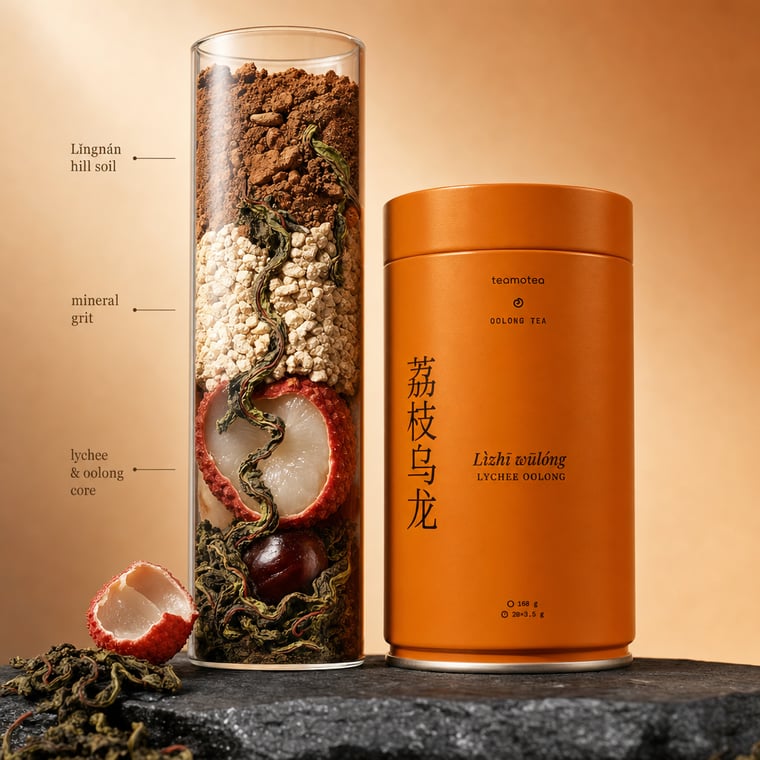 The design — Lychee Oolong