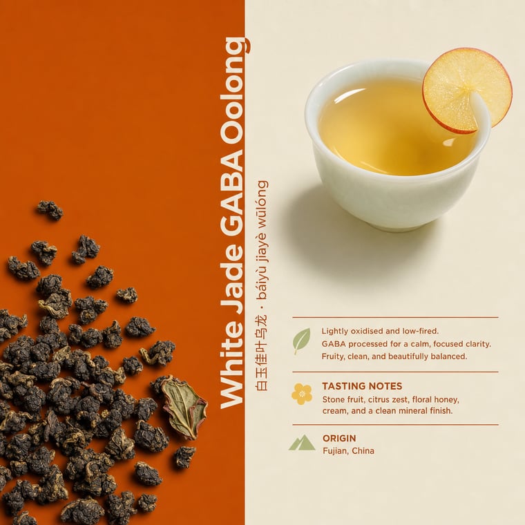 The design — White Jade GABA Oolong