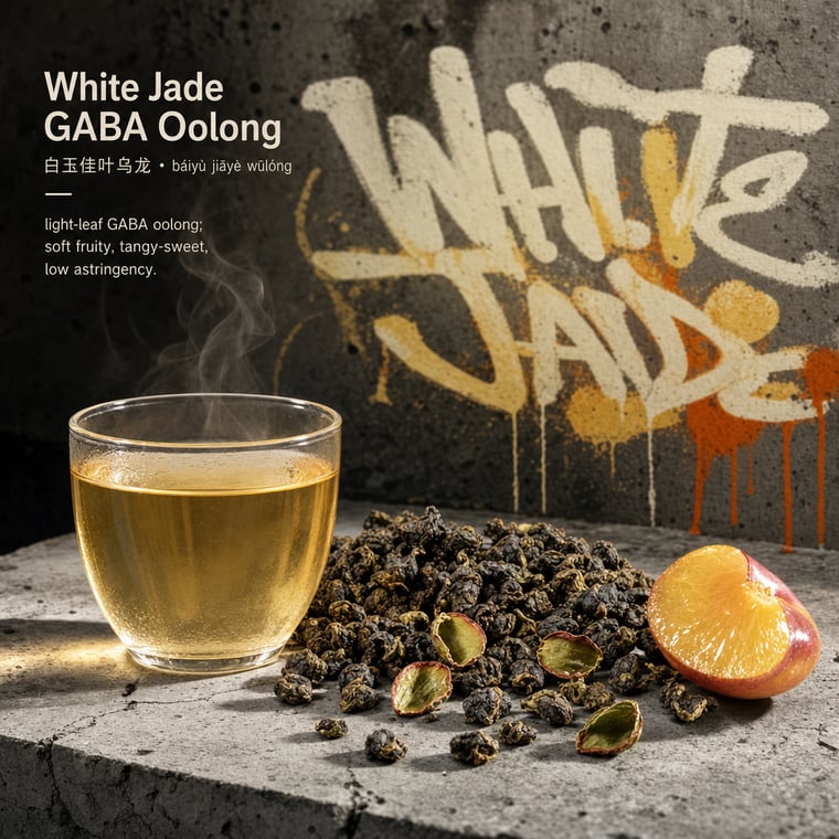 The design — White Jade GABA Oolong