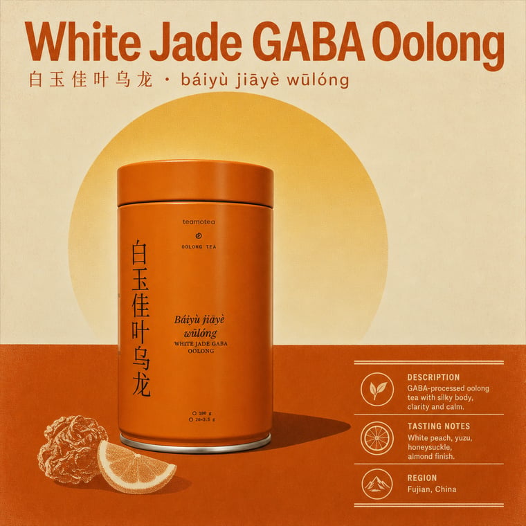 The design — White Jade GABA Oolong