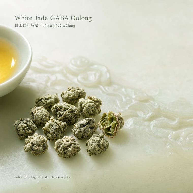 The design — White Jade GABA Oolong