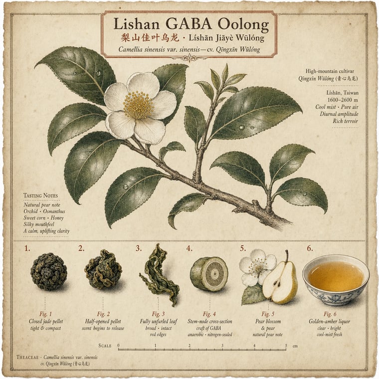 The design — Lishan GABA Oolong