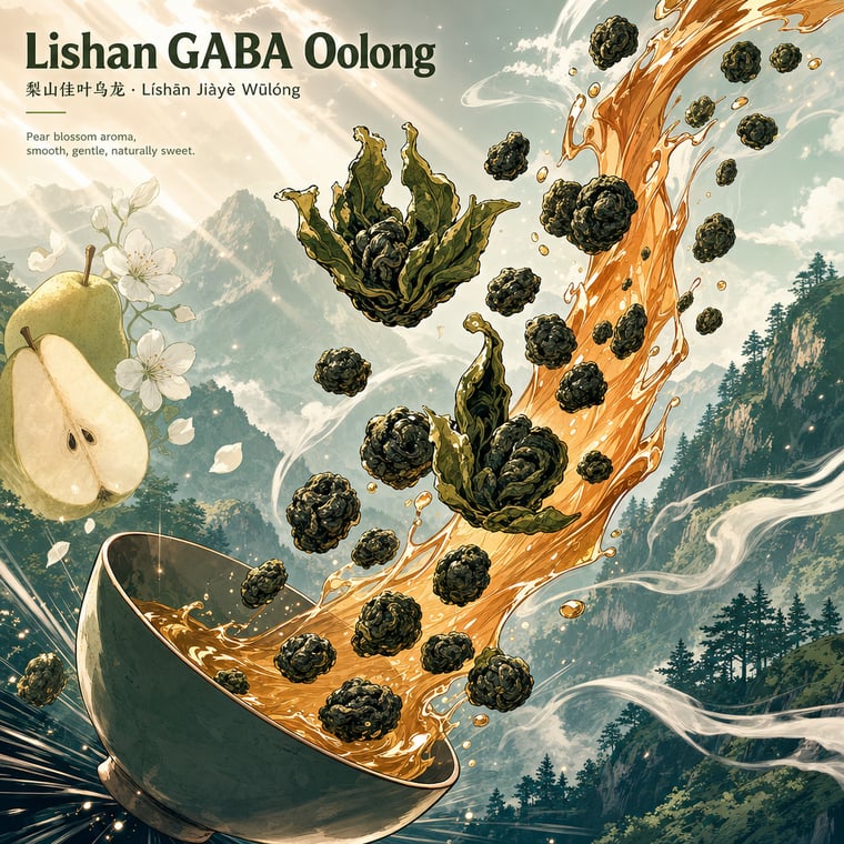 The design — Lishan GABA Oolong