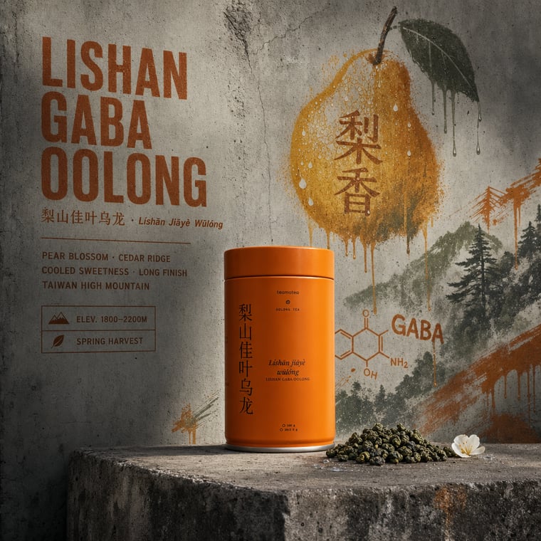 The design — Lishan GABA Oolong