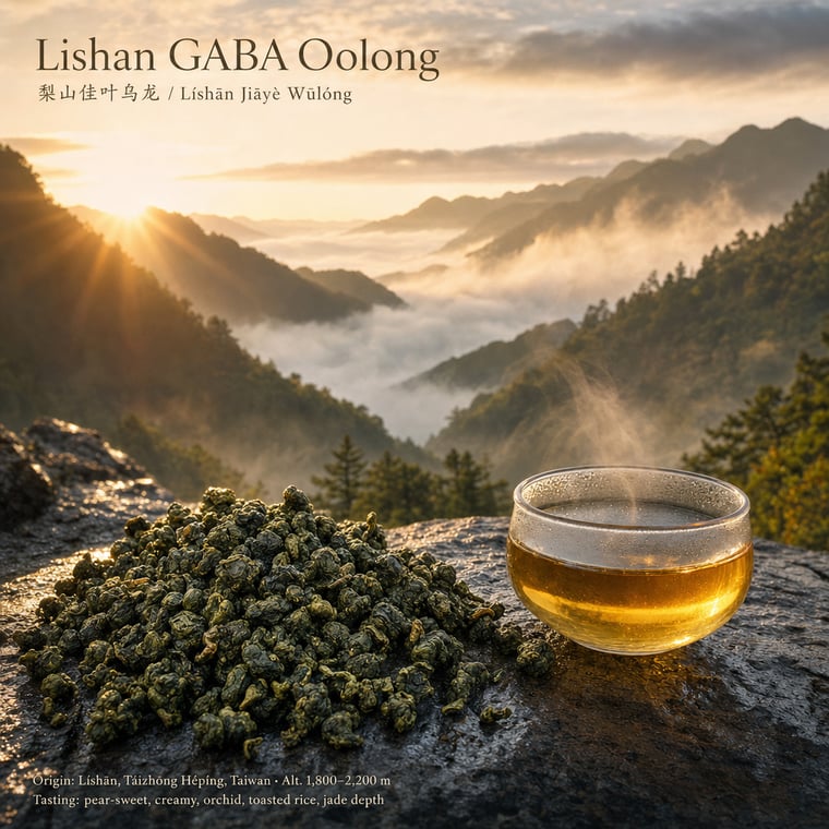 The design — Lishan GABA Oolong