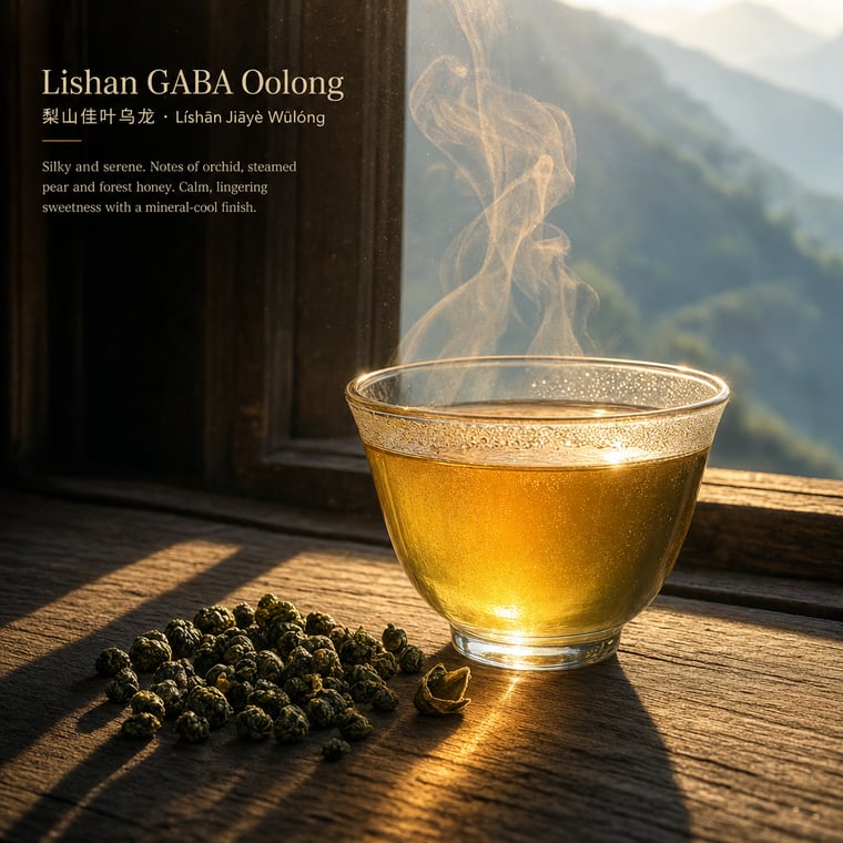 The design — Lishan GABA Oolong
