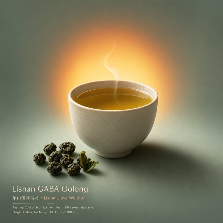 The design — Lishan GABA Oolong