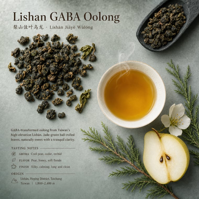 The design — Lishan GABA Oolong