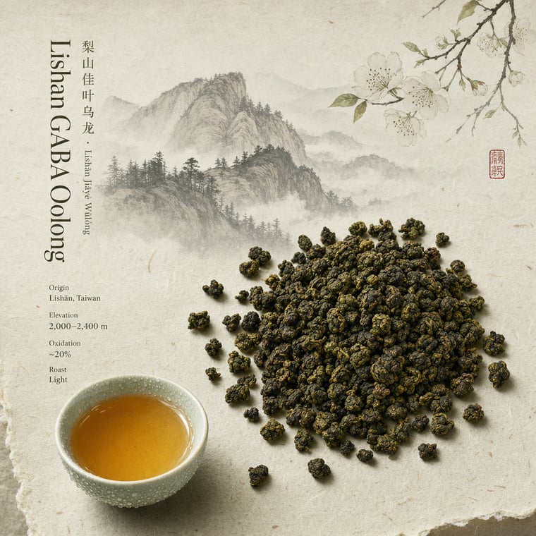 The design — Lishan GABA Oolong