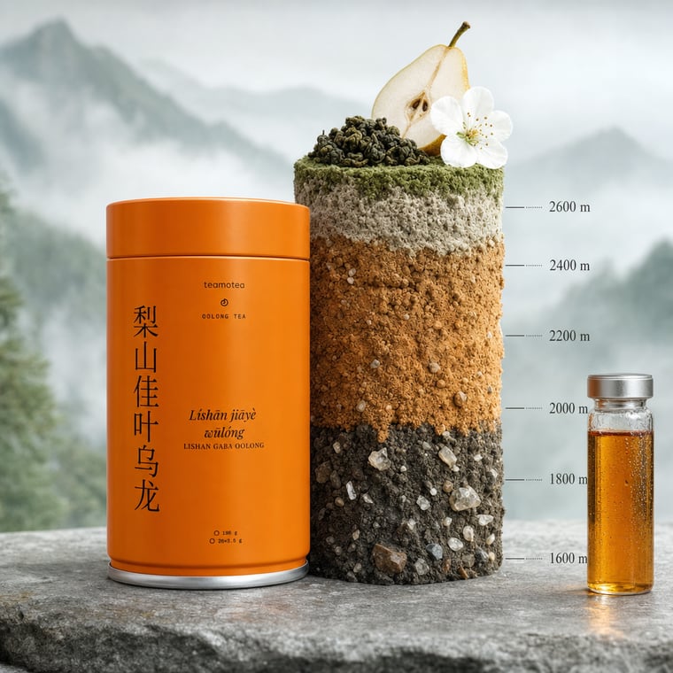 The design — Lishan GABA Oolong
