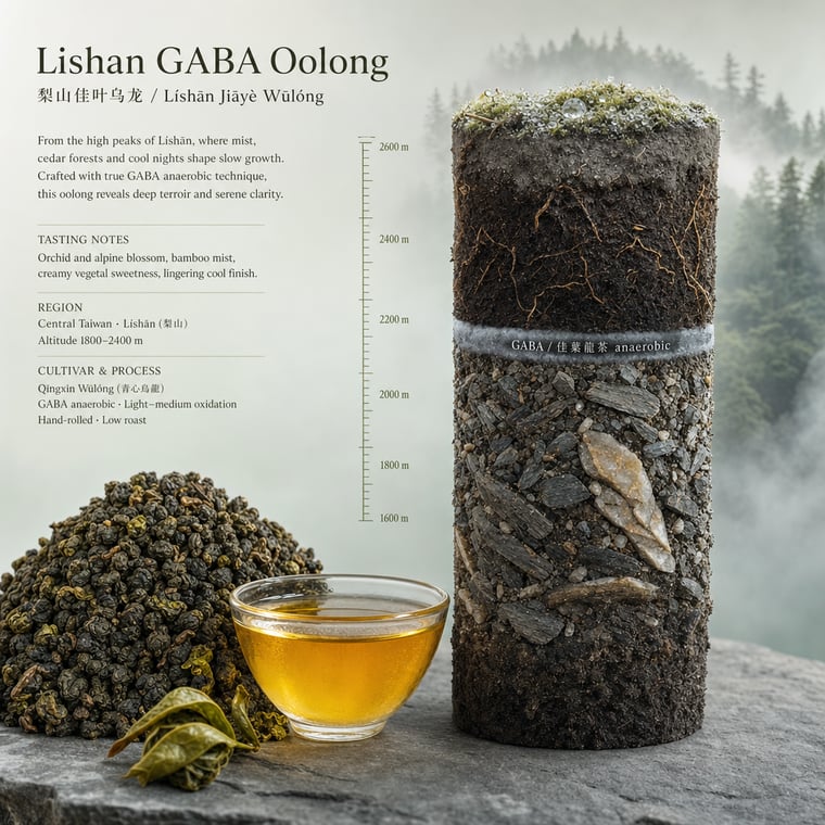 The design — Lishan GABA Oolong
