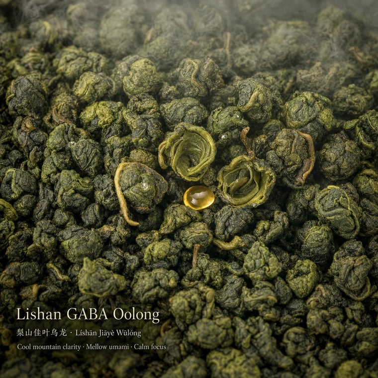 The design — Lishan GABA Oolong