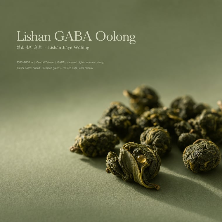 The design — Lishan GABA Oolong