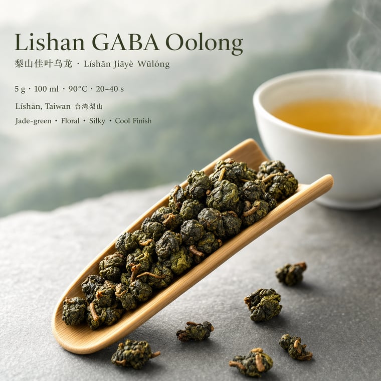 The design — Lishan GABA Oolong