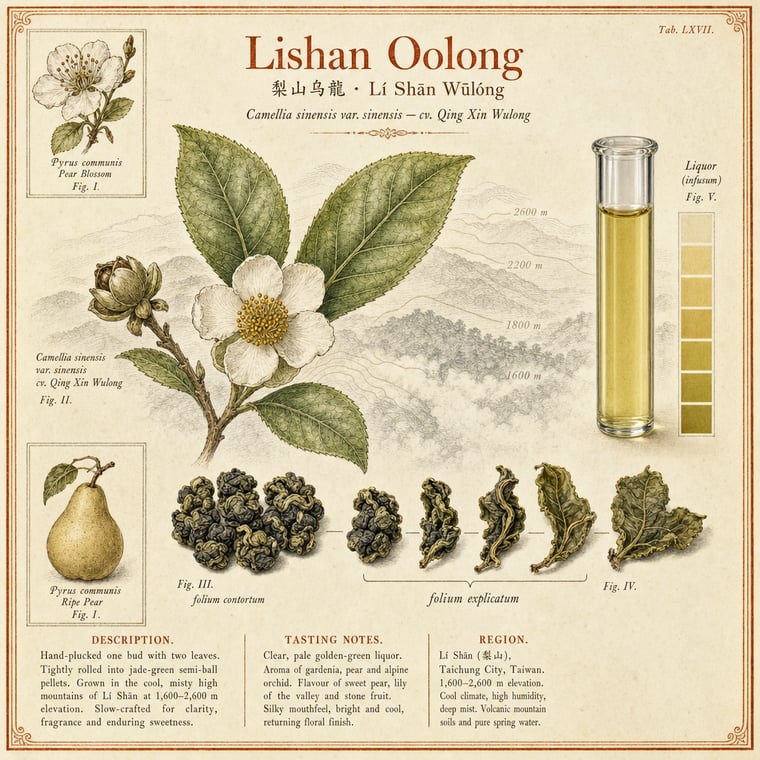 The design — Líshān Oolong