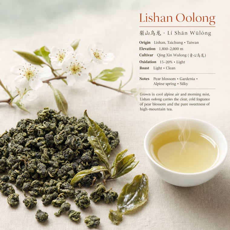 The design — Líshān Oolong