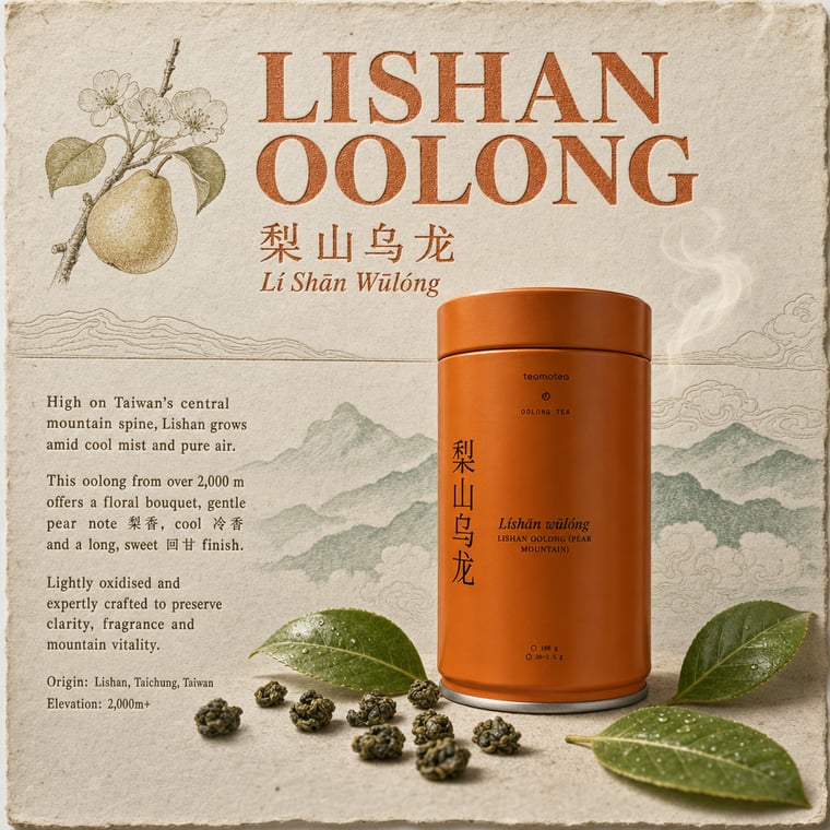 The design — Líshān Oolong