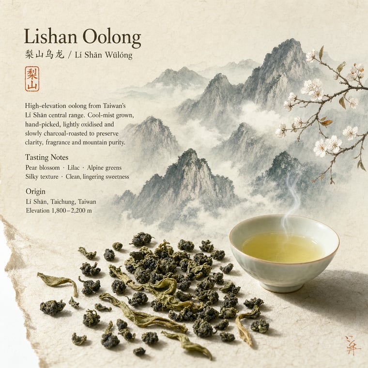 The design — Líshān Oolong