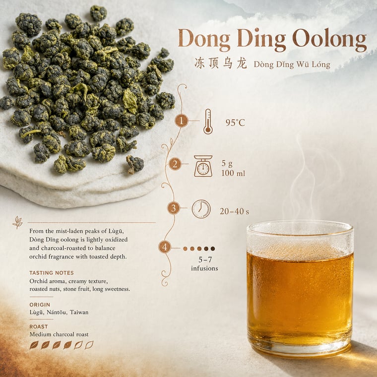 The design — Dòng Dǐng Oolong