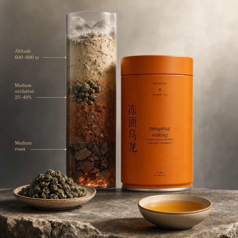 The design — Dòng Dǐng Oolong