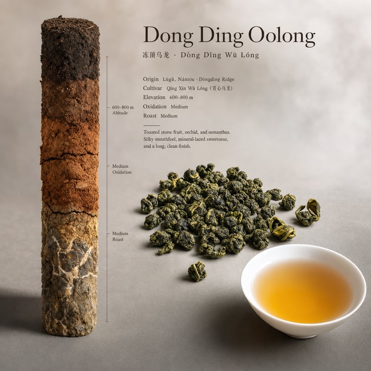The design — Dòng Dǐng Oolong