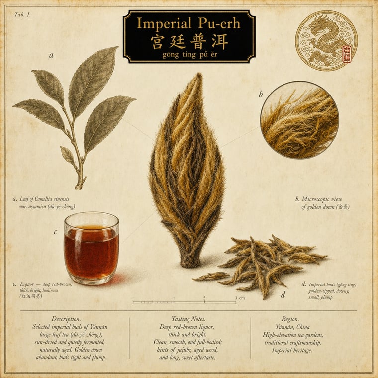 The design — Gong Ting Pu-erh