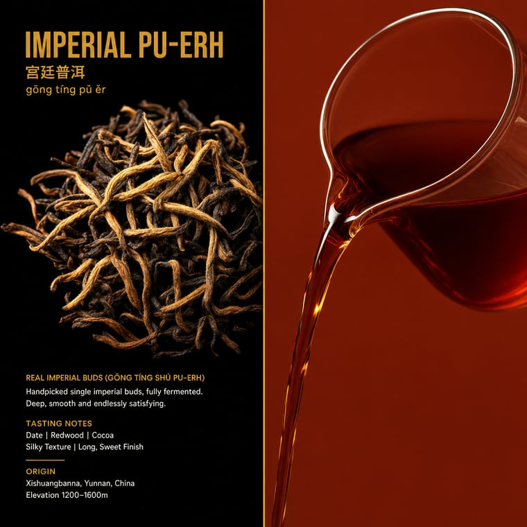 The design — Gong Ting Pu-erh