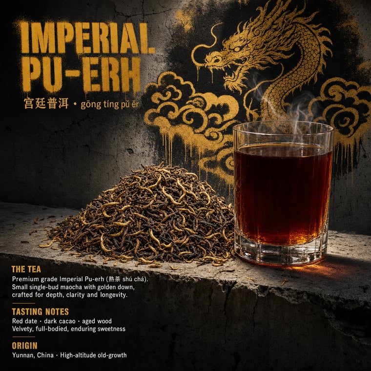 The design — Gong Ting Pu-erh