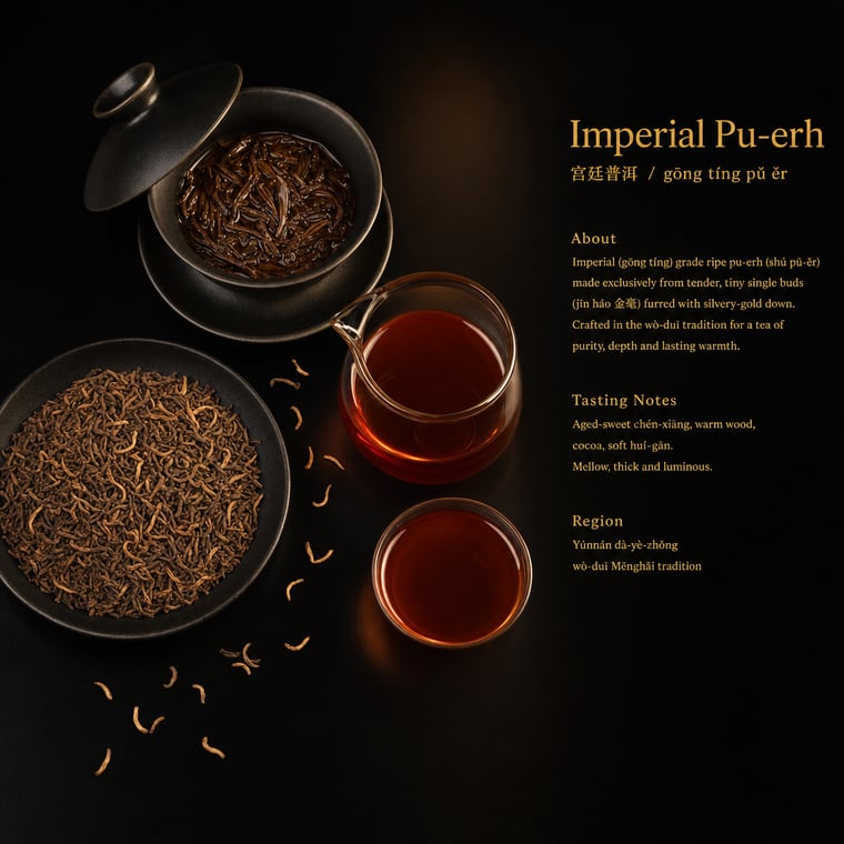 The design — Gong Ting Pu-erh