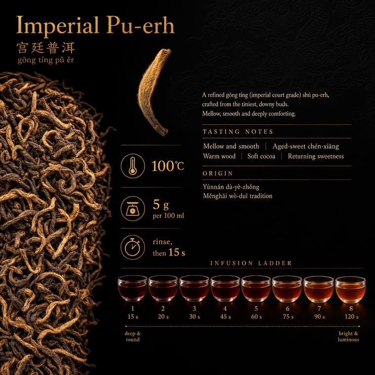 The design — Gong Ting Pu-erh