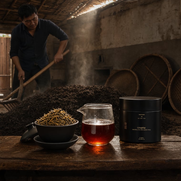 The design — Gong Ting Pu-erh
