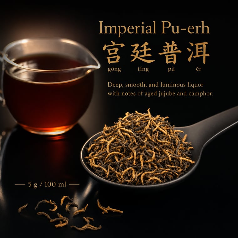 The design — Gong Ting Pu-erh