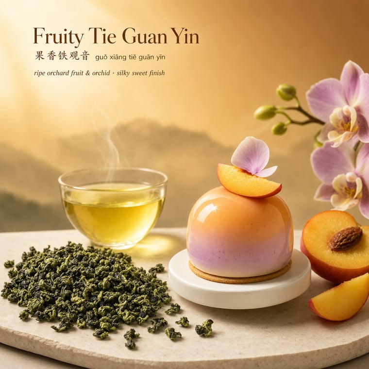 The design — Fruity Tie Guan Yin
