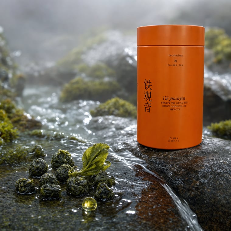 The design — Fruity Tie Guan Yin