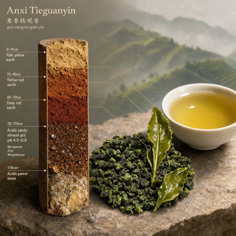 The design — Fruity Tie Guan Yin