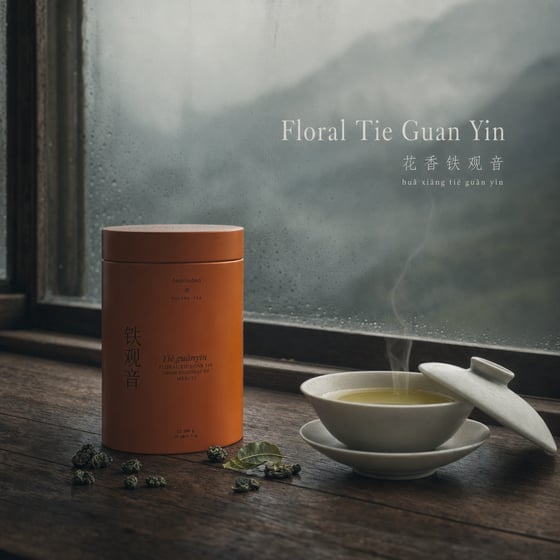 Floral Tie Guan Yin