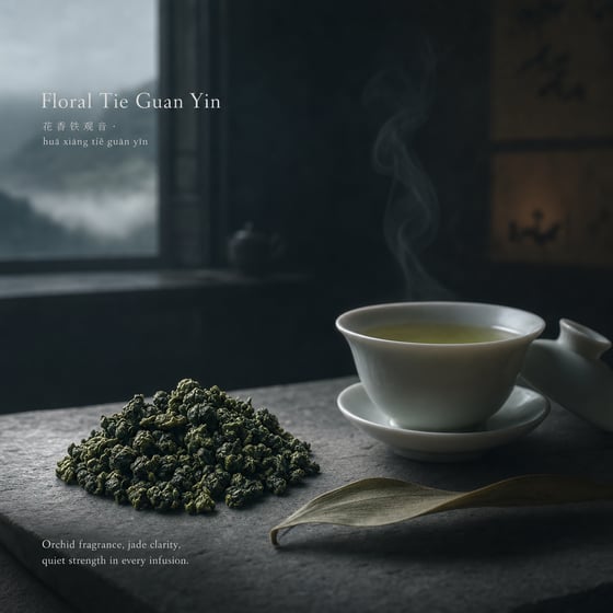 Floral Tie Guan Yin
