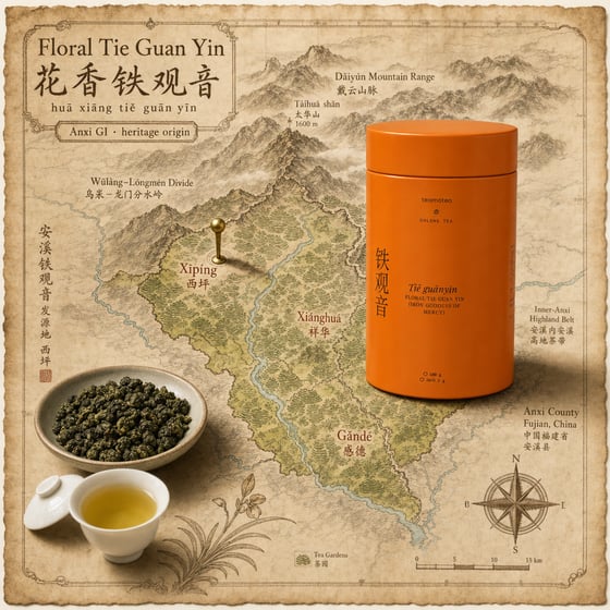 Floral Tie Guan Yin