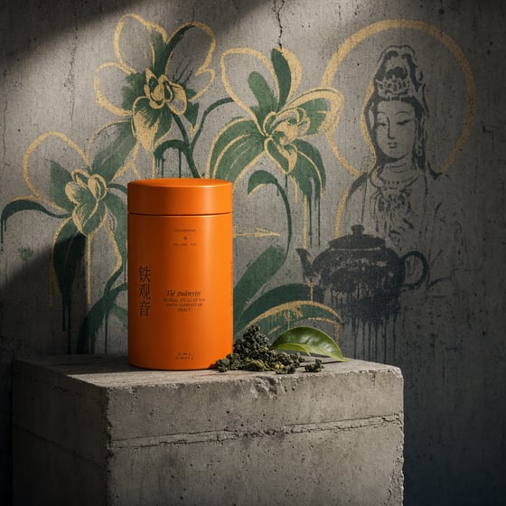 Floral Tie Guan Yin