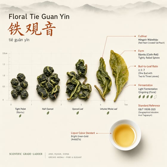 Floral Tie Guan Yin