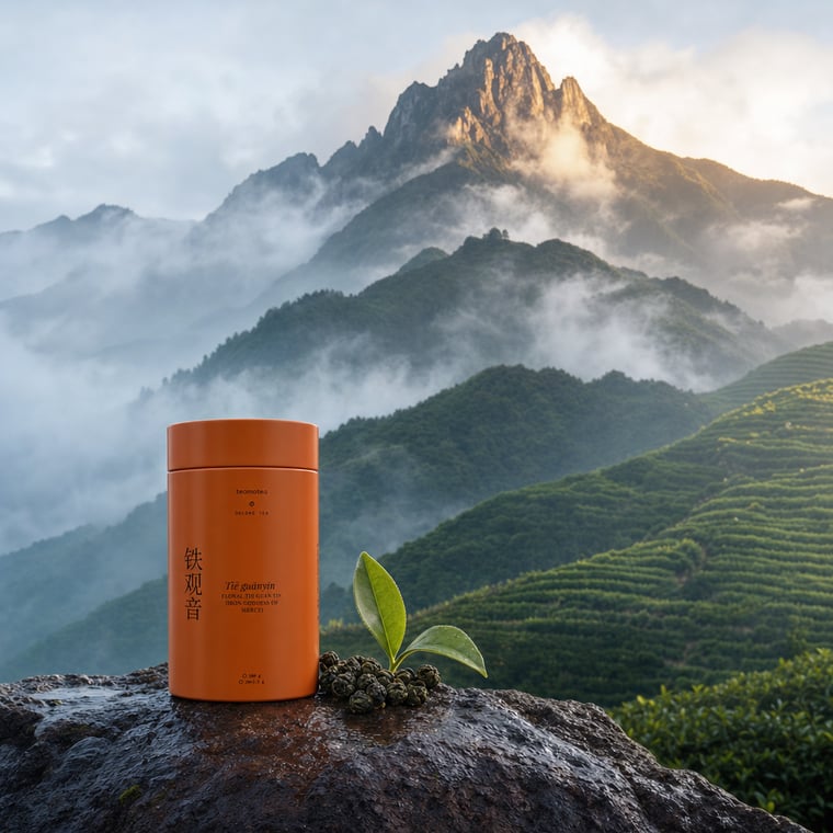 The design — Floral Tie Guan Yin