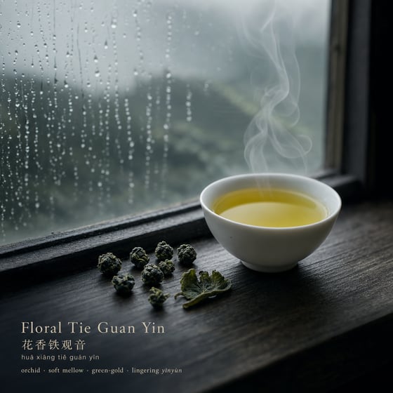 Floral Tie Guan Yin