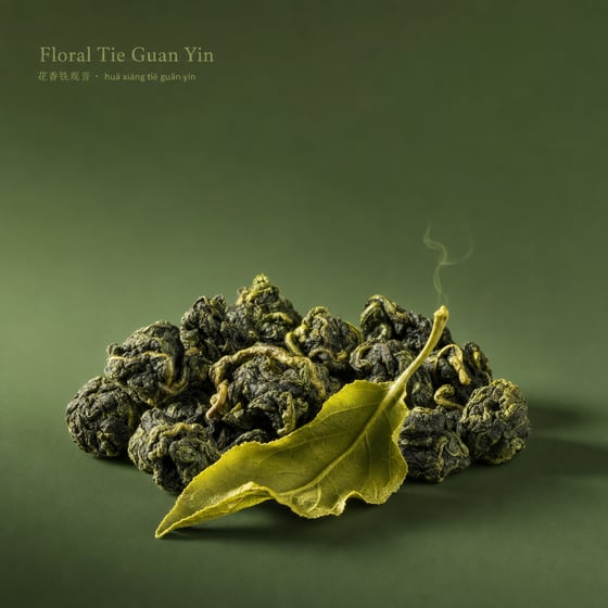 Floral Tie Guan Yin