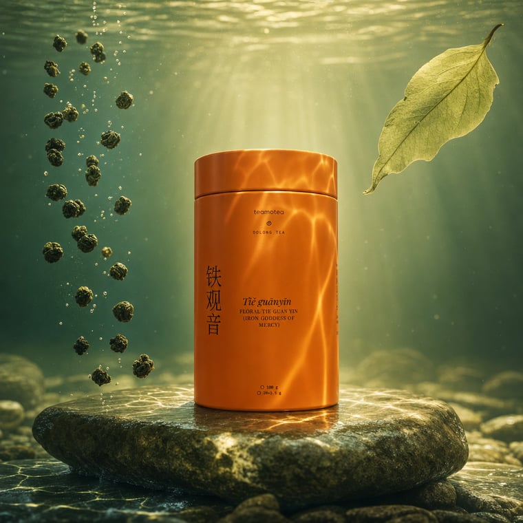 The design — Floral Tie Guan Yin
