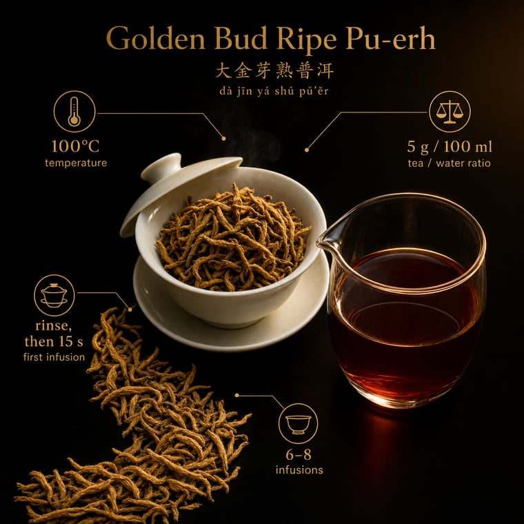 The design — Da Jin Ya Shu Pu-erh