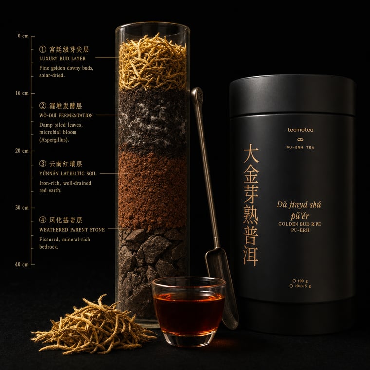 The design — Da Jin Ya Shu Pu-erh
