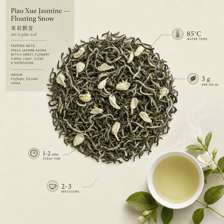 The design — Mòlì Piāo Xuě