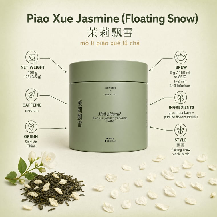 The design — Mòlì Piāo Xuě