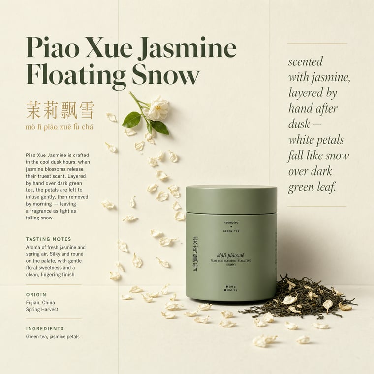 The design — Mòlì Piāo Xuě